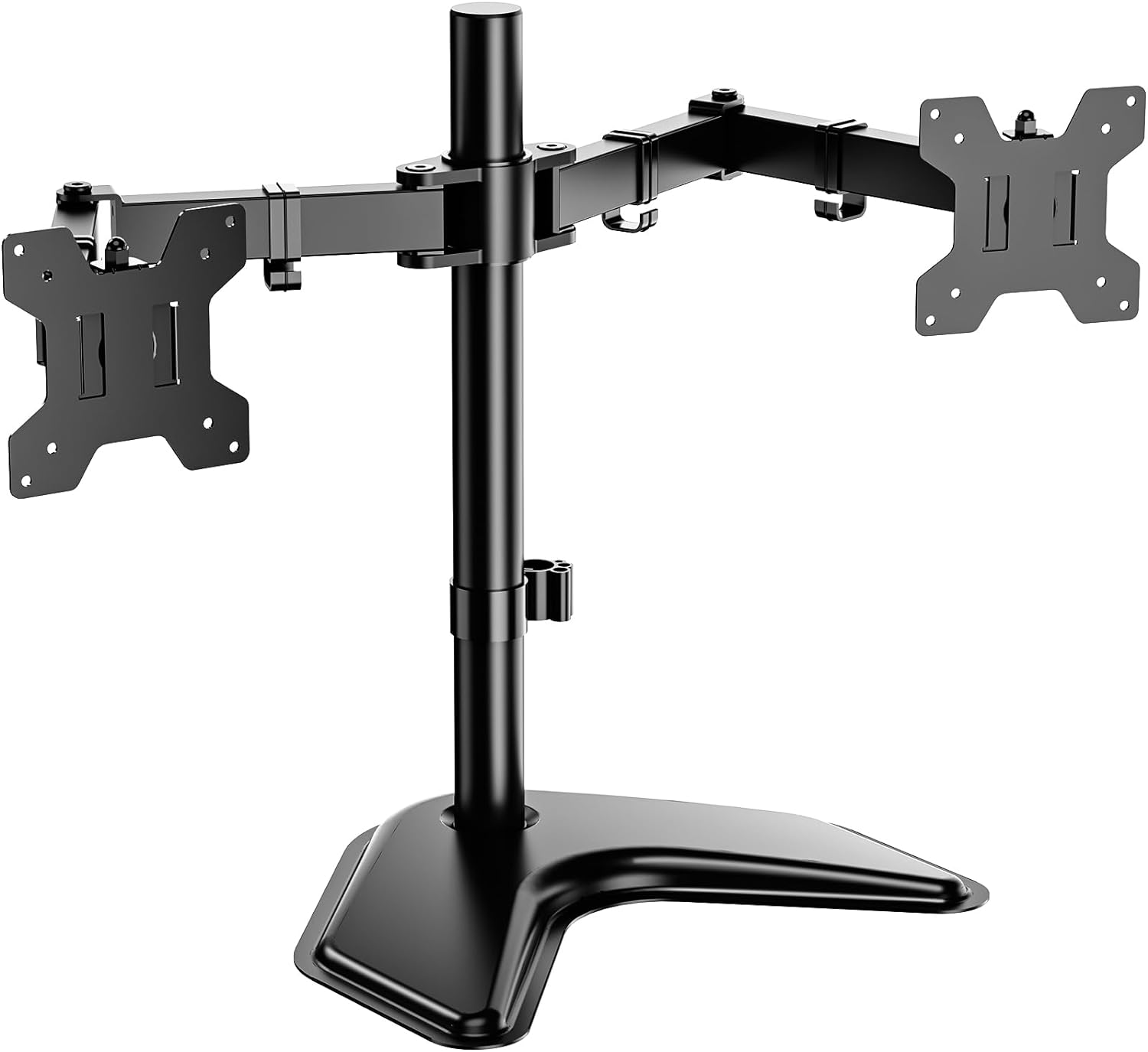 WALI Free Standing Dual LCD Monitor Fully Adjustable Desk Mount